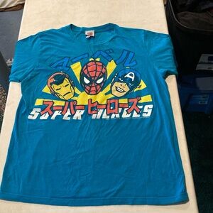 Vintage Mad Engine Marvel Comics Super Heroes T Shirt (Japanese version)…